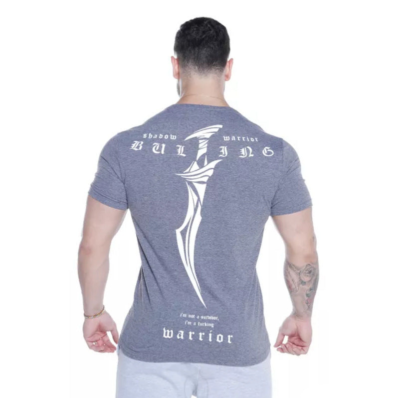 Stretch Cotton Moisture Wicking Training Fashion Printed Top