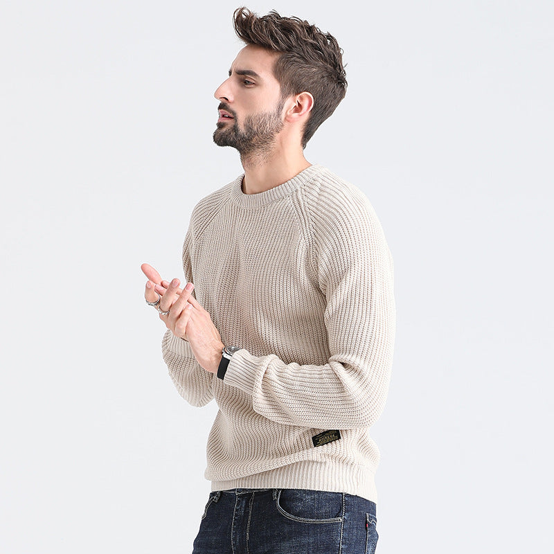 Men's Autumn And Winter New Round Neck Bottoming Sweater