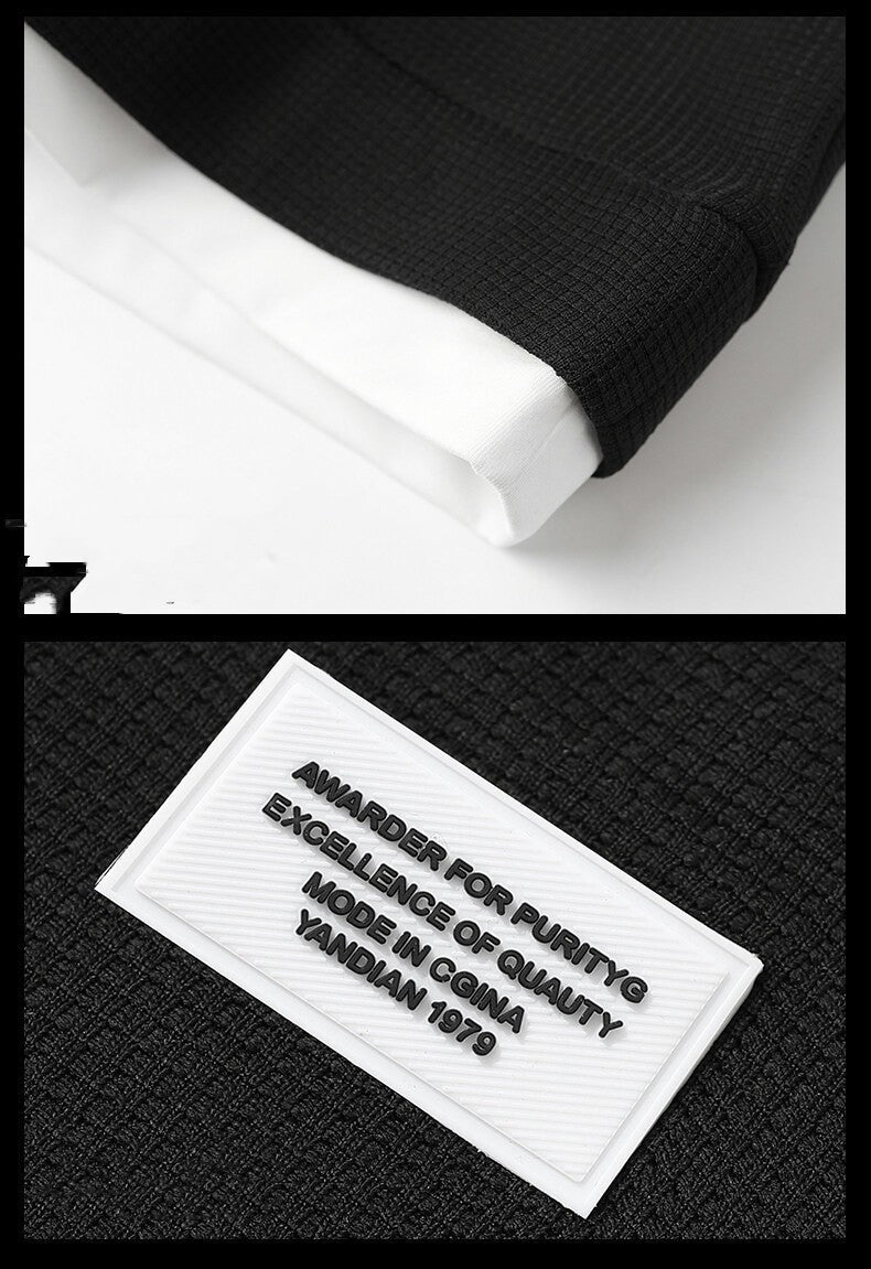 T Shirt Cool Waffle Autumn Men's Wear