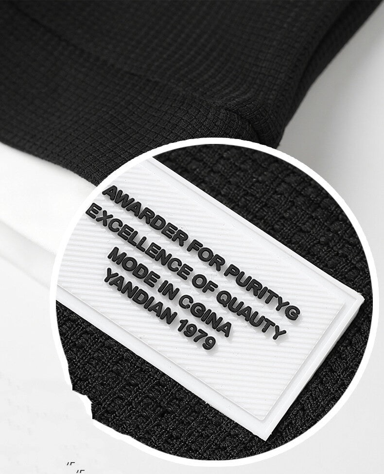 T Shirt Cool Waffle Autumn Men's Wear